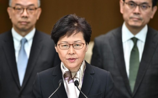 Hong Kong leader says public dialogue aimed at easing tensions to begin next week