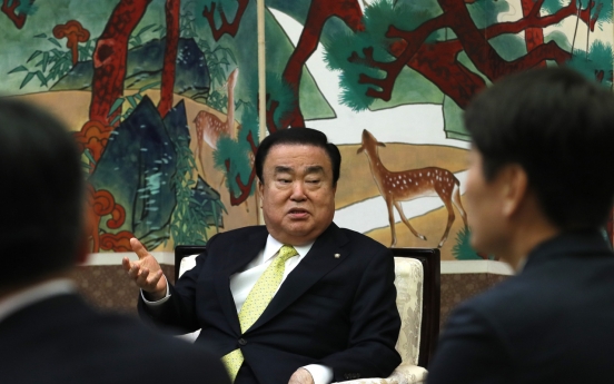 Speaker Moon kicks off parliamentary diplomacy in Japan amid frayed ties