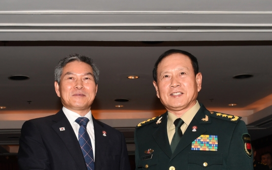 S. Korean, Chinese defense chiefs agree to boost strategic communications
