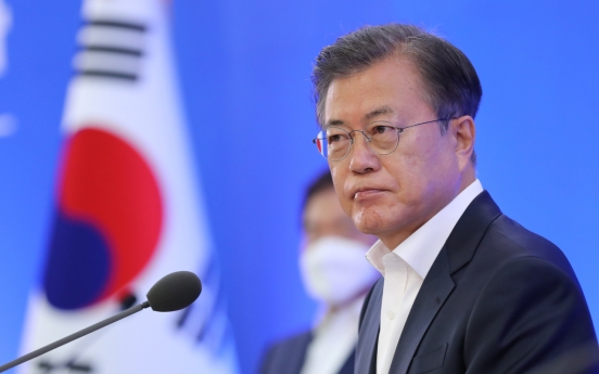 Moon vows to shore up economy, lay foundation for future
