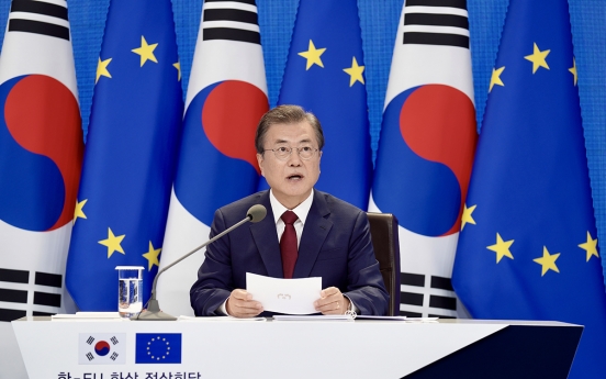 Korea, EU agree to strengthen ties, COVID-19 response