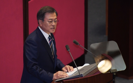 Moon urges National Assembly to support ‘Korean New Deal,’ peace drive