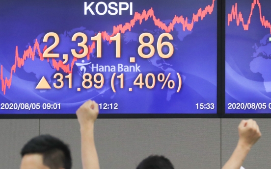 Seoul stocks hit almost 2-year high on US stimulus hopes
