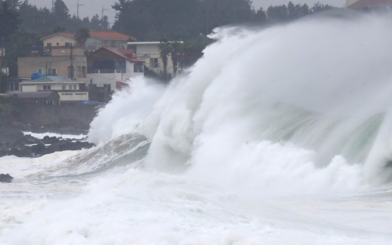 Flights and ferries suspended as Typhoon Maysak hits southern Korea