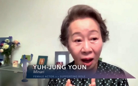 [Newsmaker] Youn Yuh-jung wins SAG award for best female actor in supporting role