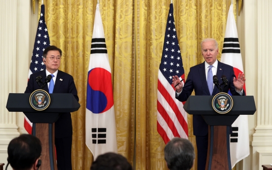 Moon, Biden agree to bolster chip alliance, lift missile ban