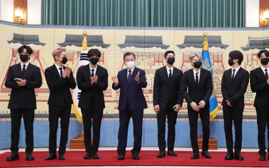 President Moon meets BTS, officially appoints them as special diplomatic envoy