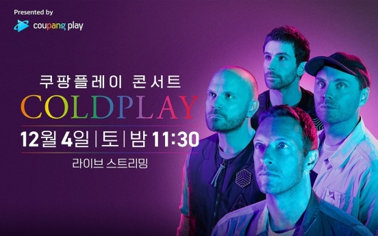 Coldplay to meet Korean fans in online concert next month