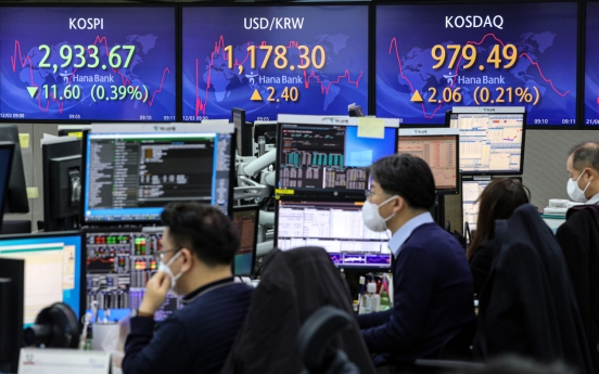 Seoul stocks open lower on tightened virus curbs
