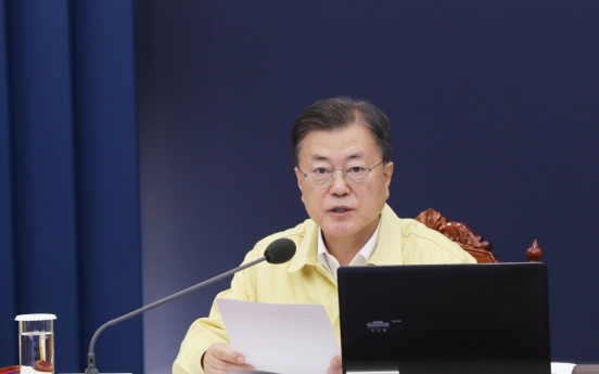 Moon calls for more efforts to prevent spread of omicron, people to get booster jabs