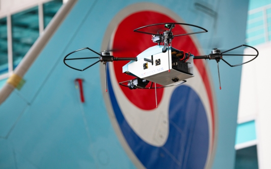 [Photo News] Korean Air drones inspect airplanes