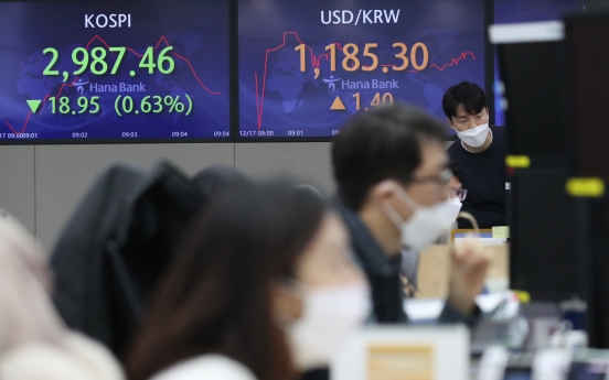 Seoul stocks open lower on US tech fall
