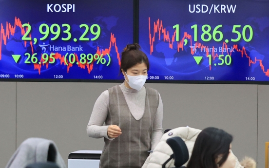 Seoul shares end lower on ex-dividend date, profit-taking