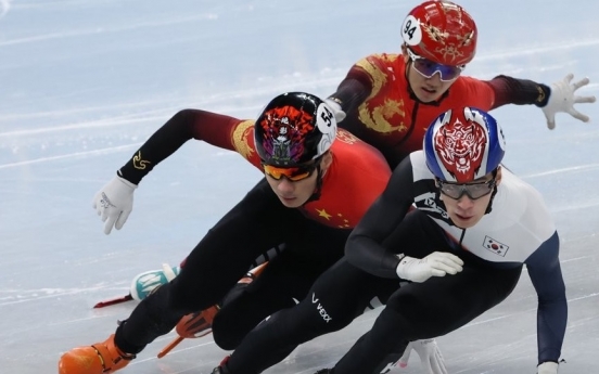 [BEIJING OLYMPICS] S. Korean men out early in men's 1,000m short track with injury, penalties