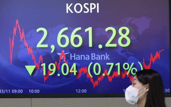 Foreign holdings of S. Korean stocks hit low on Ukraine war