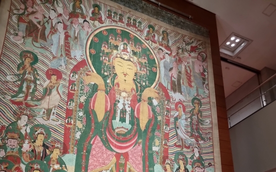 National museum showcases massive painting to mark Buddha’s birthday