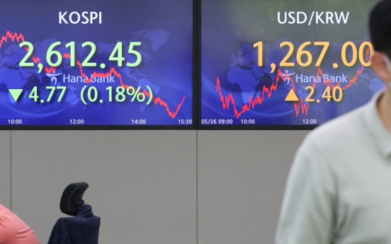 Seoul shares snap 3-day winning streak amid recession woes; Korean won sharply down