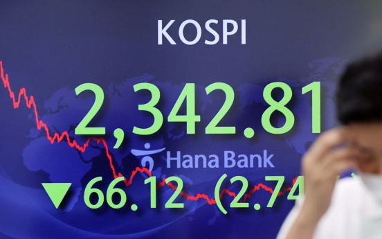 Seoul shares open lower amid foreign sell-offs