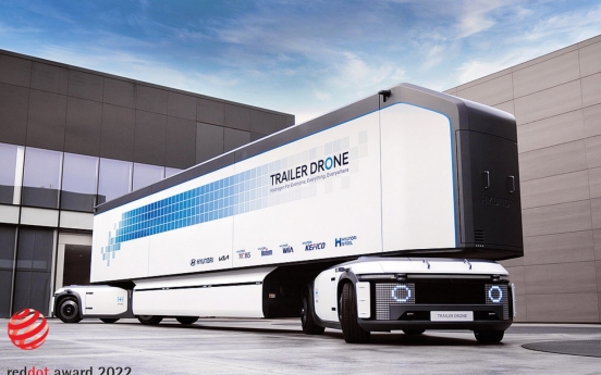 Hyundai Motor's hydrogen trailer drone concept wins top Red Dot Award