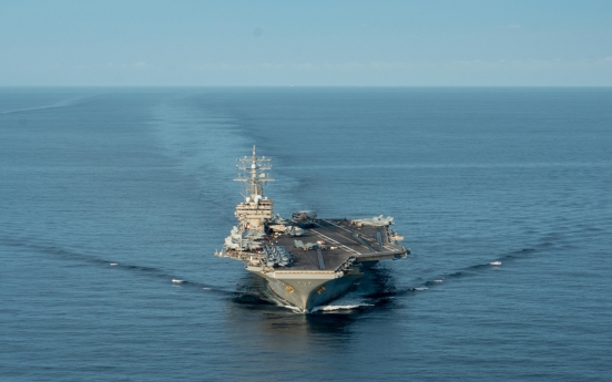 US aircraft carrier redeployed near Korean Peninsula in warning to N. Korea