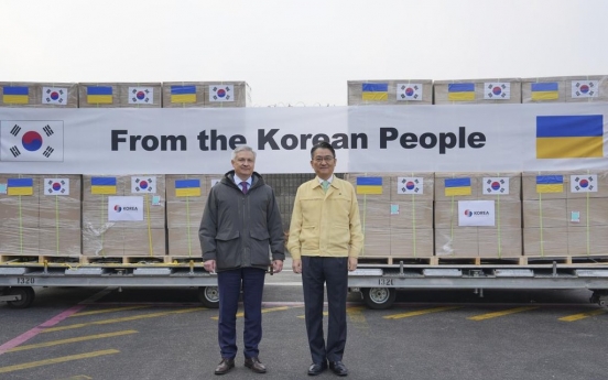S. Korea to offer 100 tons of aid items to Ukraine this month: ministry