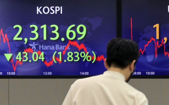 Seoul shares slump nearly 2% on rate hike woes