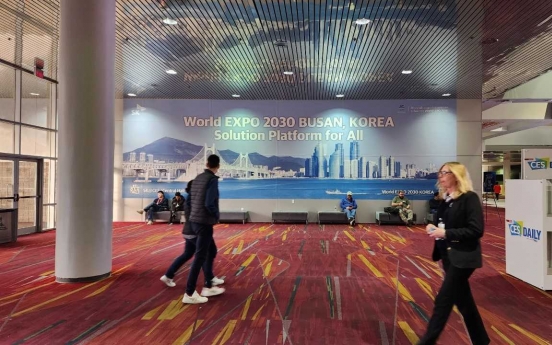 [Photo News] Promoting Busan's Expo bid at CES 2023