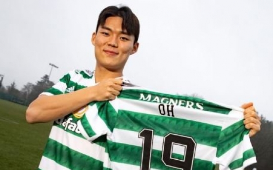 Scottish football champions Celtic sign <b>S</b>. Korean forward Oh Hyeon-gyu
