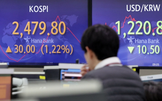 Seoul shares open higher after Powell's comments
