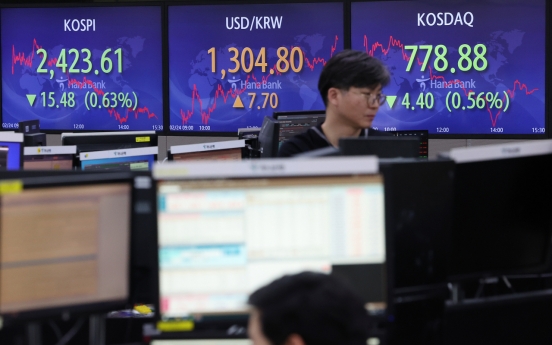 Seoul shares fall on tech losses amid rate hike uncertainty