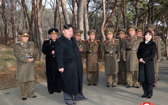 N. Korean leader inspects tactical guided weapons test apparently targeting S. Korean military airport: state media