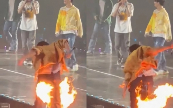 Treasure's Yoon Jae-hyuk sustains minor burns during Bangkok concert