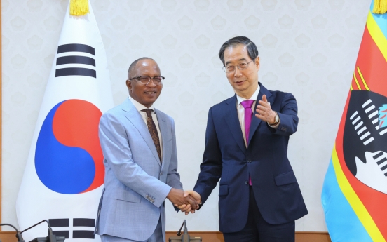 Han suggests expanding development aid to Africa to Eswatini PM