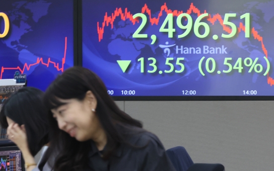 Seoul shares end lower amid US inflation data, default woes