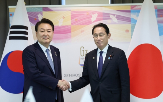 Yoon, Japan PM hold summit in Hiroshima