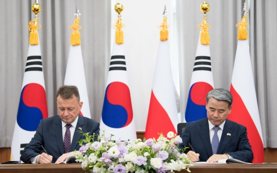 <b>S</b>. Korea, Poland agree to expand defense cooperation, arms trade
