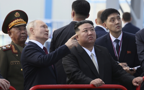 Kim, Putin meet at Russian spaceport, pledge support