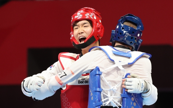 Park Woo-hyeok wins S. Korea's 5th gold in taekwondo