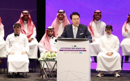 Touting historic ties with Saudi Arabia, Yoon calls for new partnership for growth