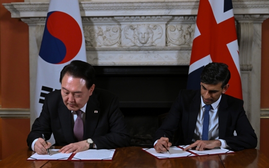 S. Korea, UK to establish foreign, defense ministerial dialogue, fight cyber threats