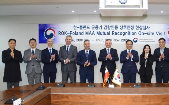 S. Korea, Poland clinch bilateral agreement on military airworthiness certification
