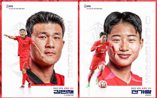 Bayern Munich defender Kim Min-jae voted top S. Korean footballer of 2023