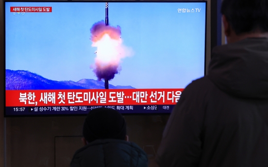 North Korea conducts first ballistic missile test of year