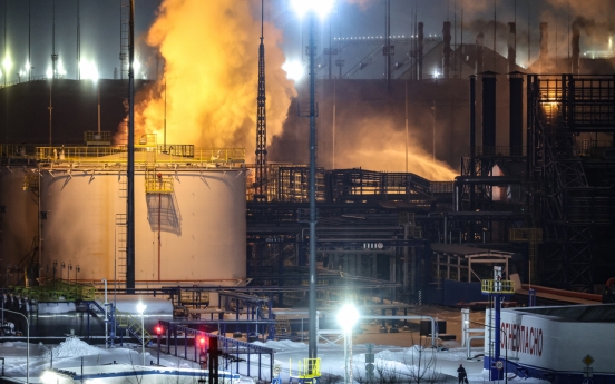 Fire erupts at Russia's Novatek Baltic Sea terminal after suspected Ukrainian drone attack
