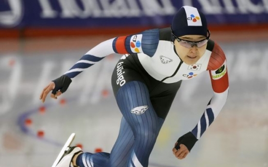S. Korean Kim Min-sun grabs silver at speed skating worlds