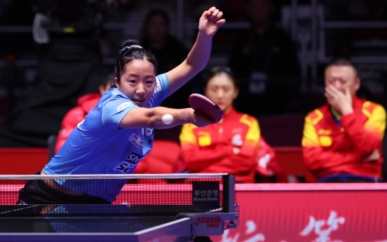 S. Korean women lose to China in quarterfinals at table tennis worlds