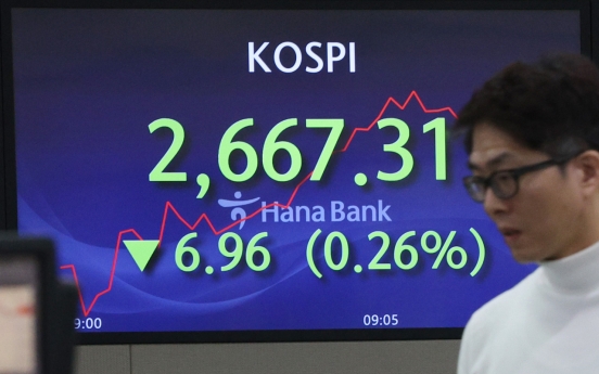 Seoul shares open lower on profit taking