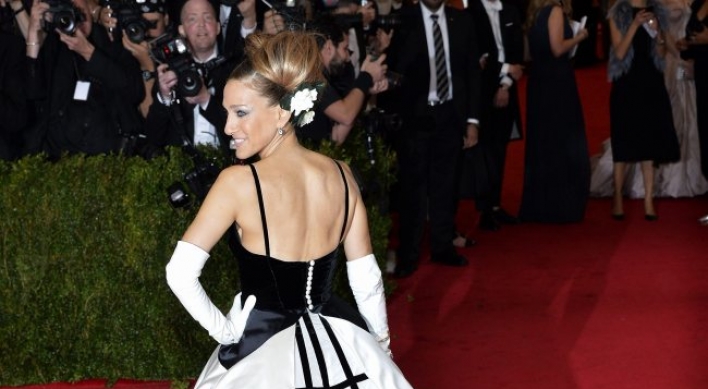 Old world glamour in black and white at Met gala