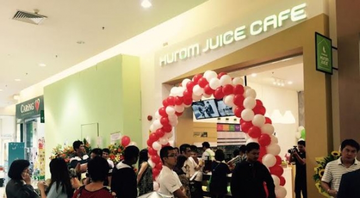 Hurom opens juice cafe in Malaysia