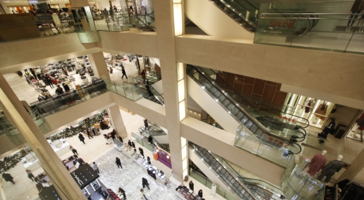 Korea hit 100 department stores in 2015